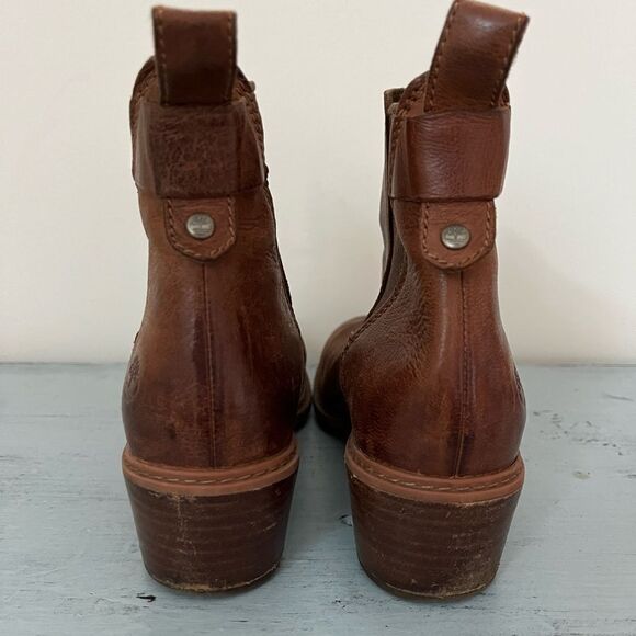 Timberland Sutherlin Bay Brown Leather Stretch Chelsea Ankle Boot | Size 6 - Picture 4 of 13